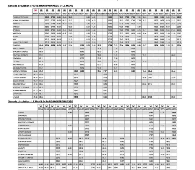 Grève du 28 mai 2018 – Plan de transport