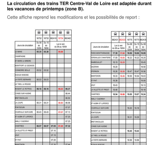 Congés Scolaires Avril 2019 : Plan de Transport