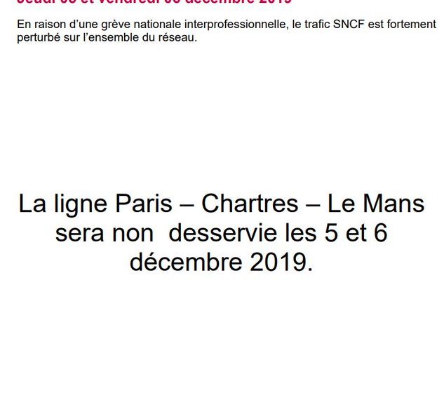 Mouvement Social des 05 et 06 décembre 2019